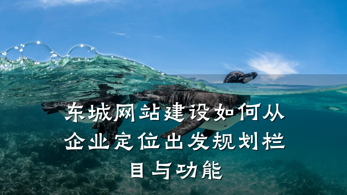 东城网站建设如何从企业定位出发规划栏目与功能