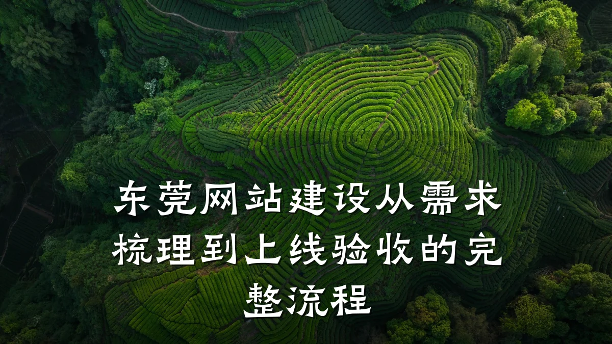 东莞网站建设从需求梳理到上线验收的完整流程
