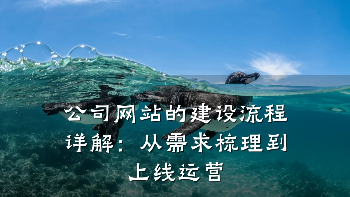 公司网站的建设流程详解:从需求梳理到上线运营