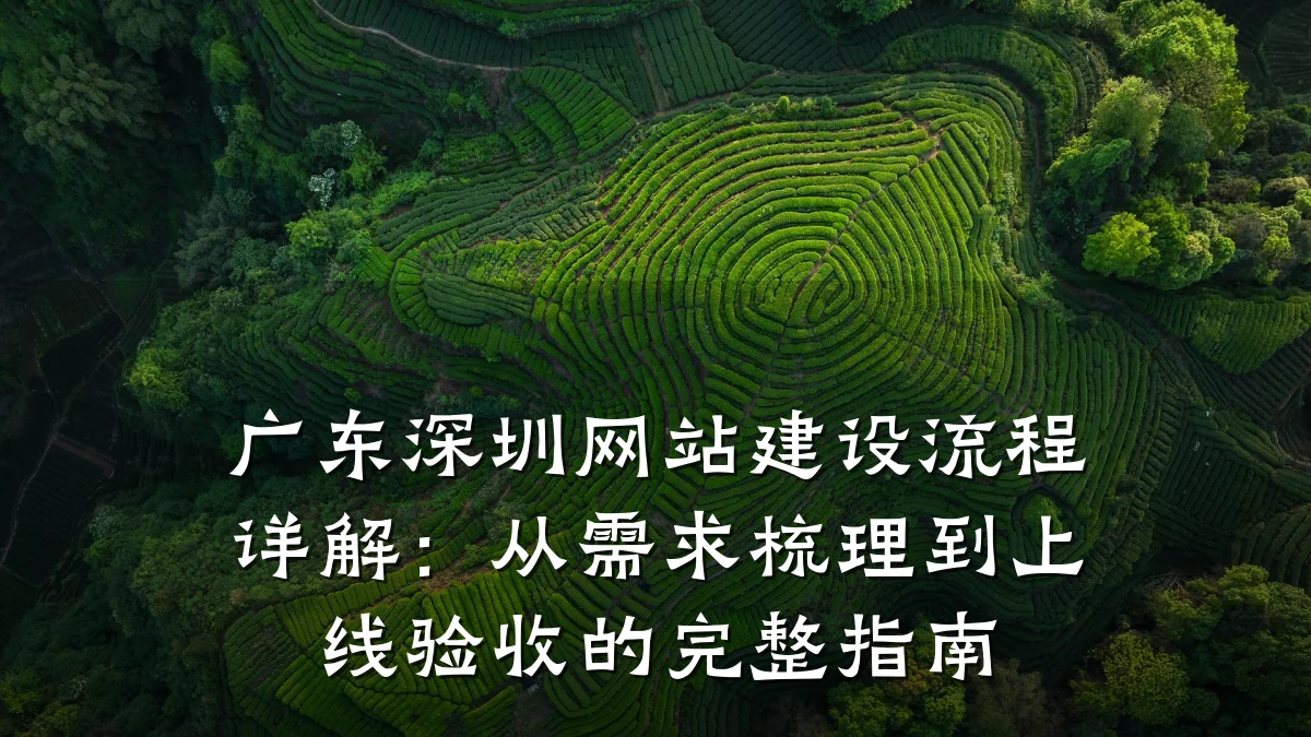 广东深圳网站建设流程详解：从需求梳理到上线验收的完整指南