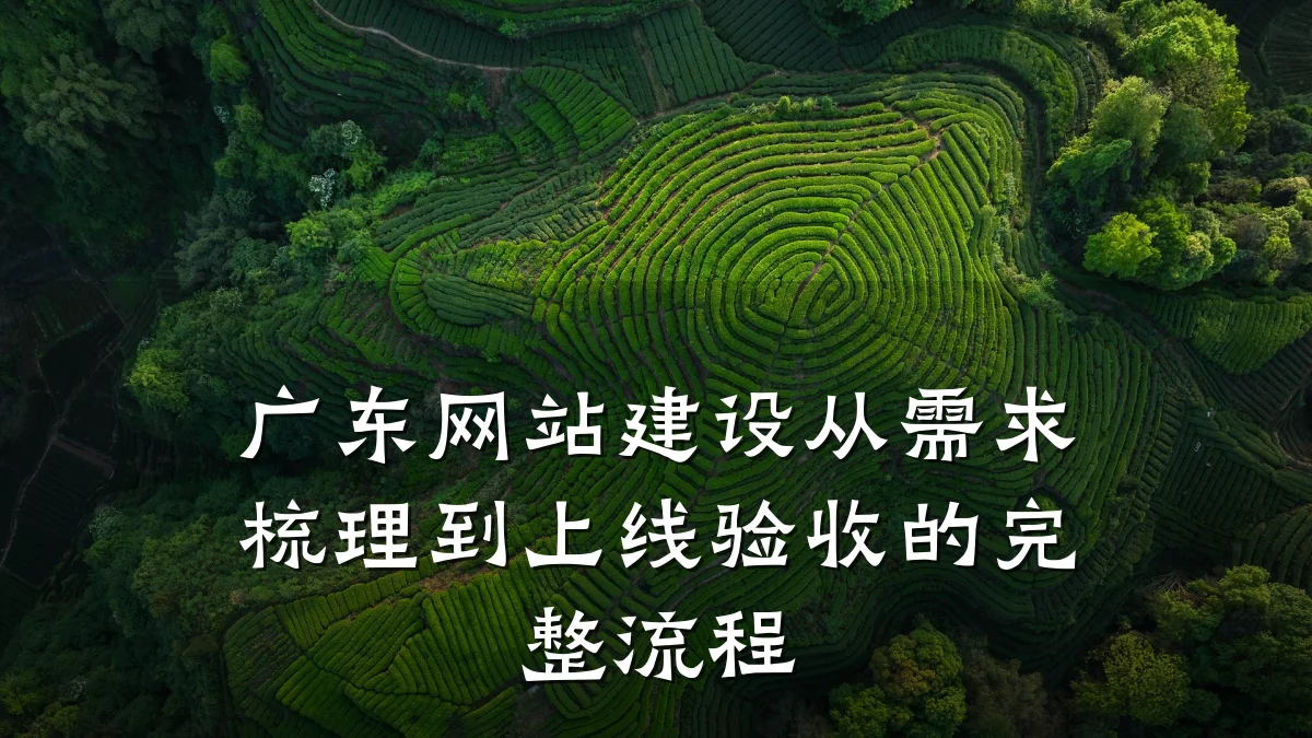 广东网站建设从需求梳理到上线验收的完整流程
