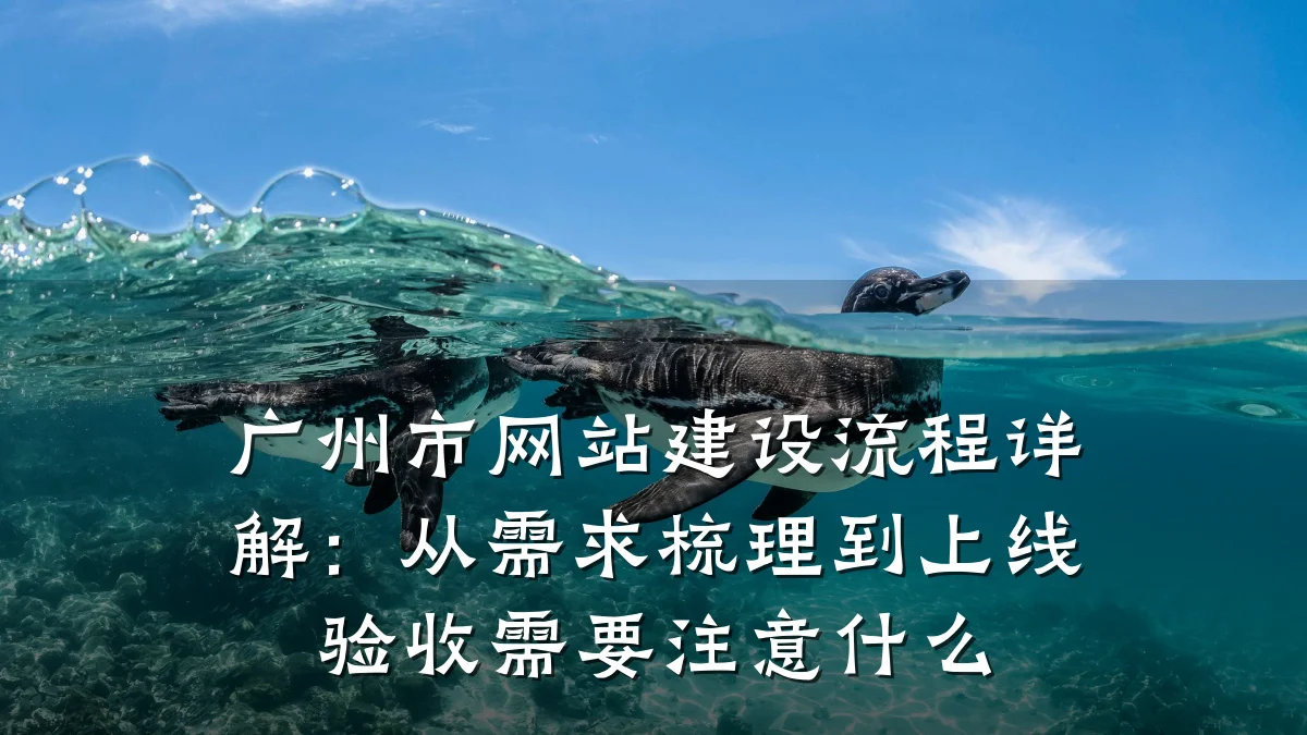 广州市网站建设流程详解:从需求梳理到上线验收需要注意什么