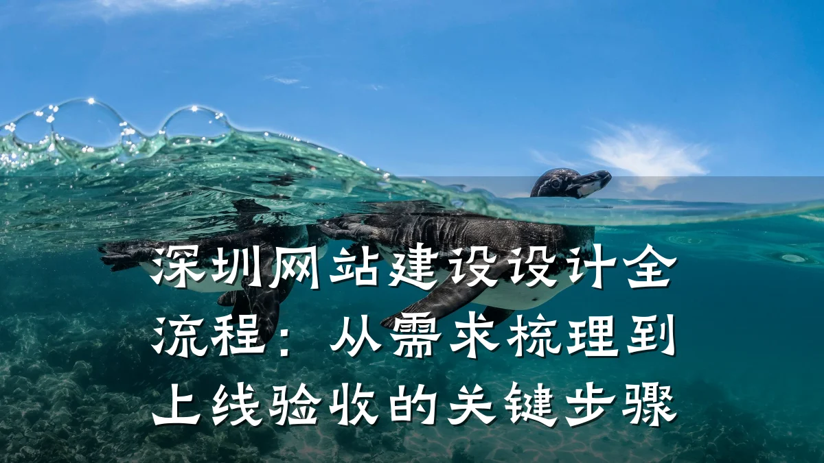 深圳网站建设设计全流程:从需求梳理到上线验收的关键步骤