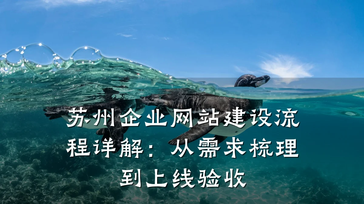 苏州企业网站建设流程详解:从需求梳理到上线验收