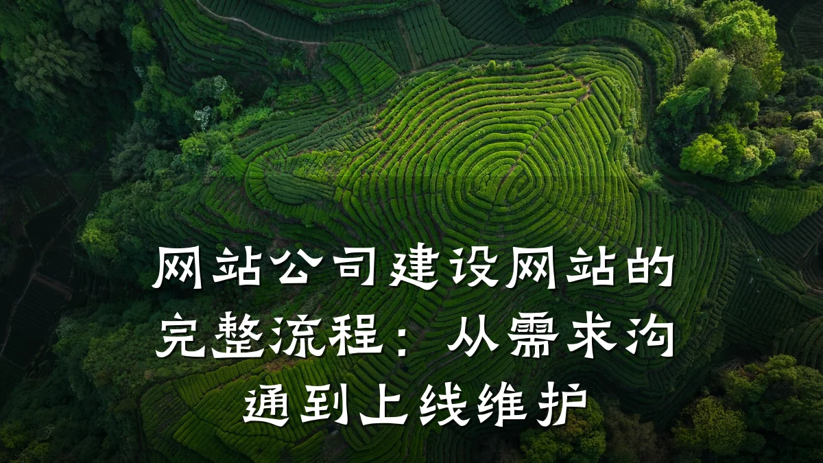 网站公司建设网站的完整流程：从需求沟通到上线维护