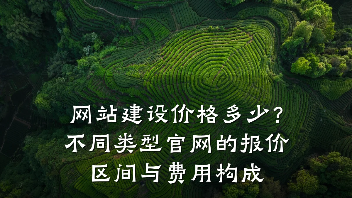 网站建设价格多少?不同类型官网的报价区间与费用构成
