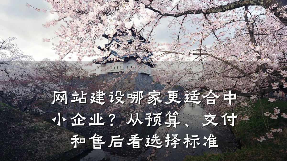 网站建设哪家更适合中小企业？从预算、交付和售后看选择标准