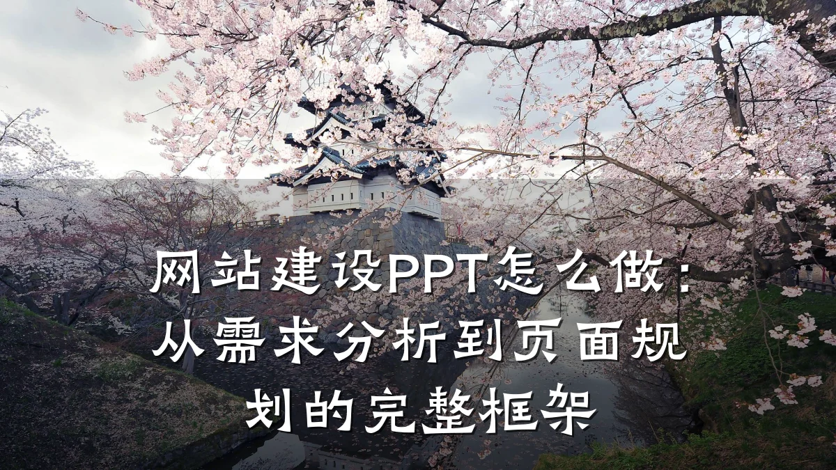 网站建设PPT怎么做：从需求分析到页面规划的完整框架