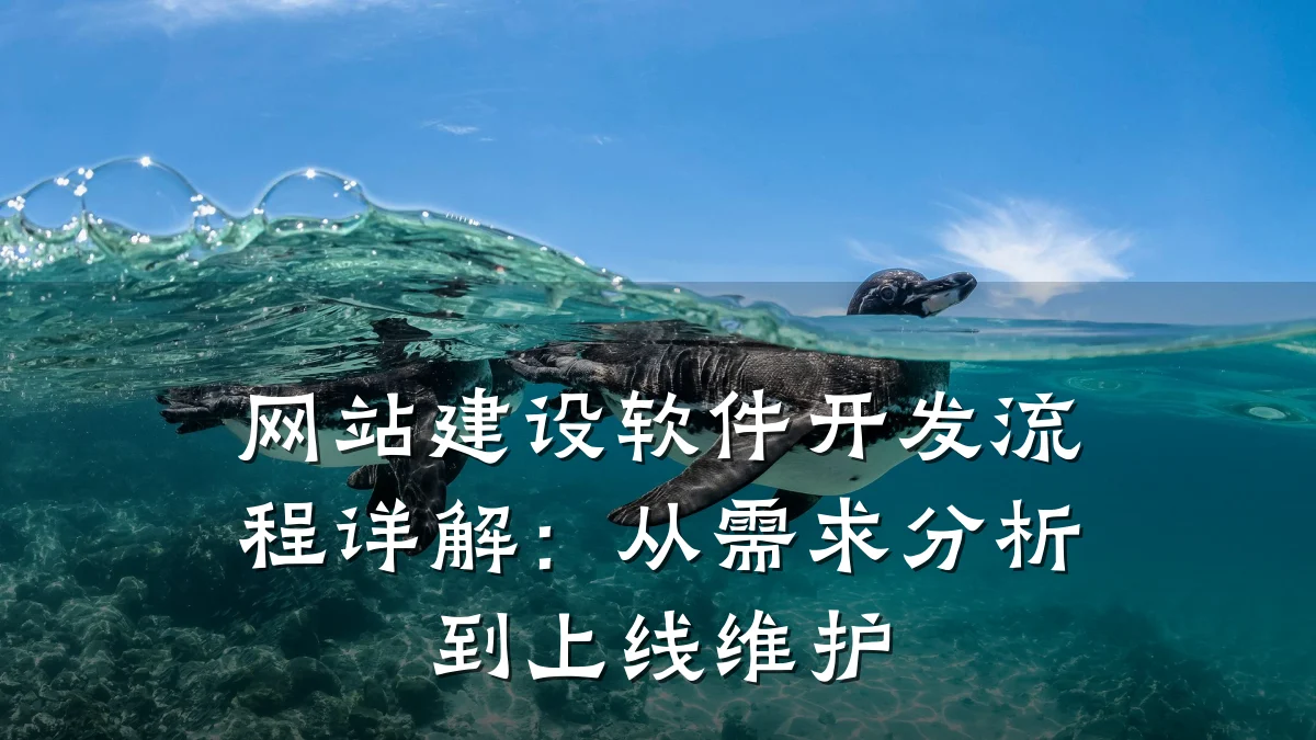 网站建设软件开发流程详解:从需求分析到上线维护