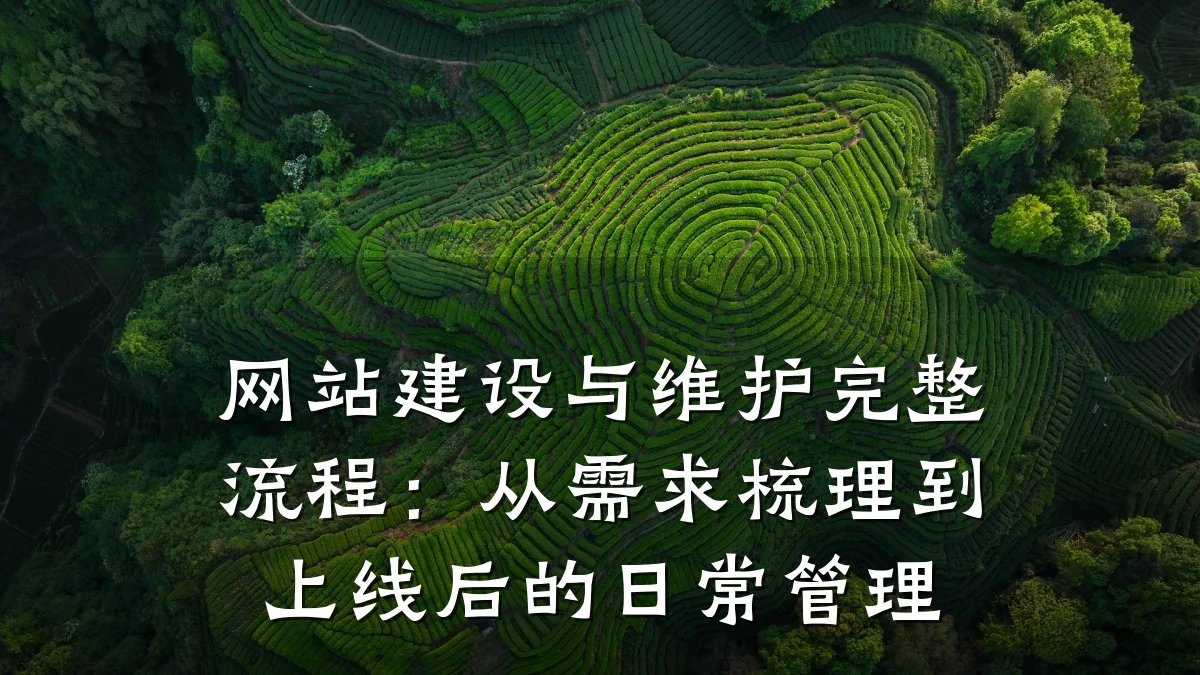 网站建设与维护完整流程：从需求梳理到上线后的日常管理