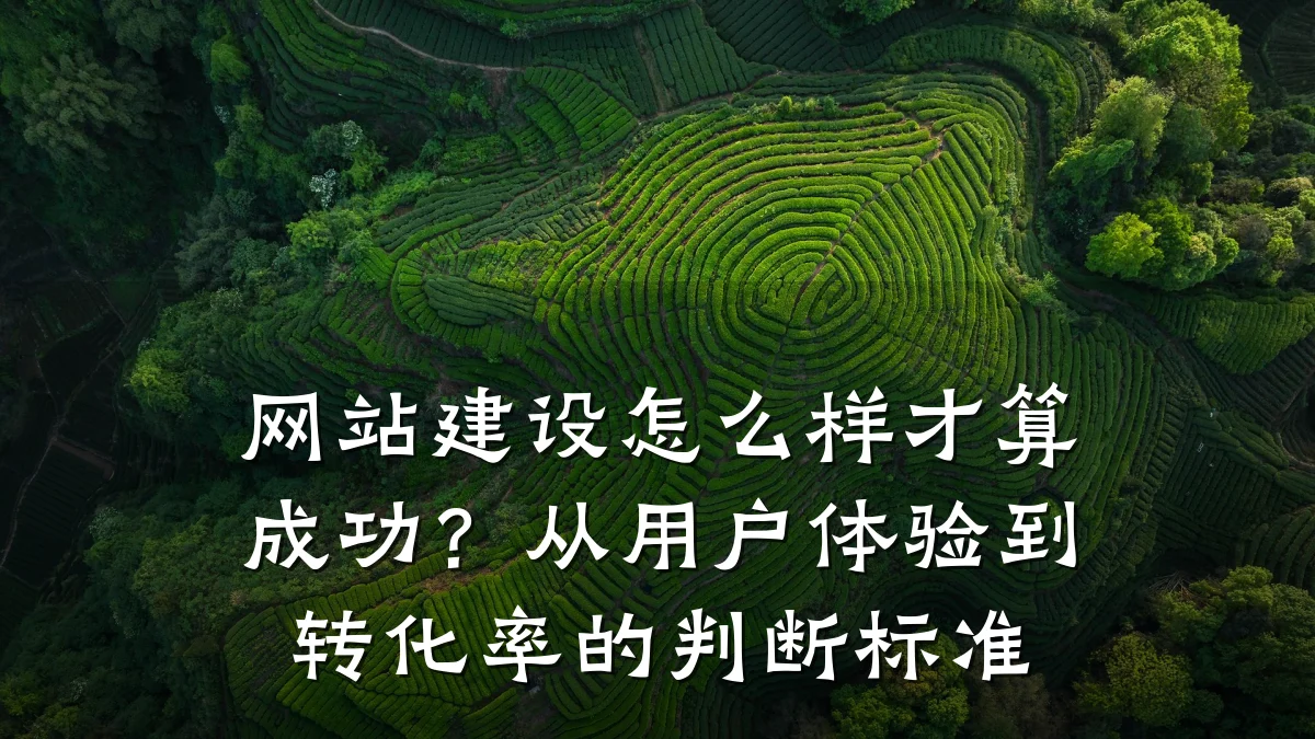 网站建设怎么样才算成功?从用户体验到转化率的判断标准