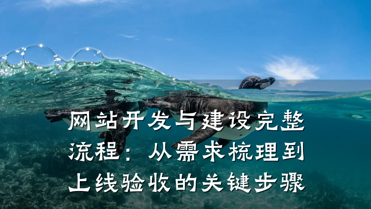 网站开发与建设完整流程:从需求梳理到上线验收的关键步骤