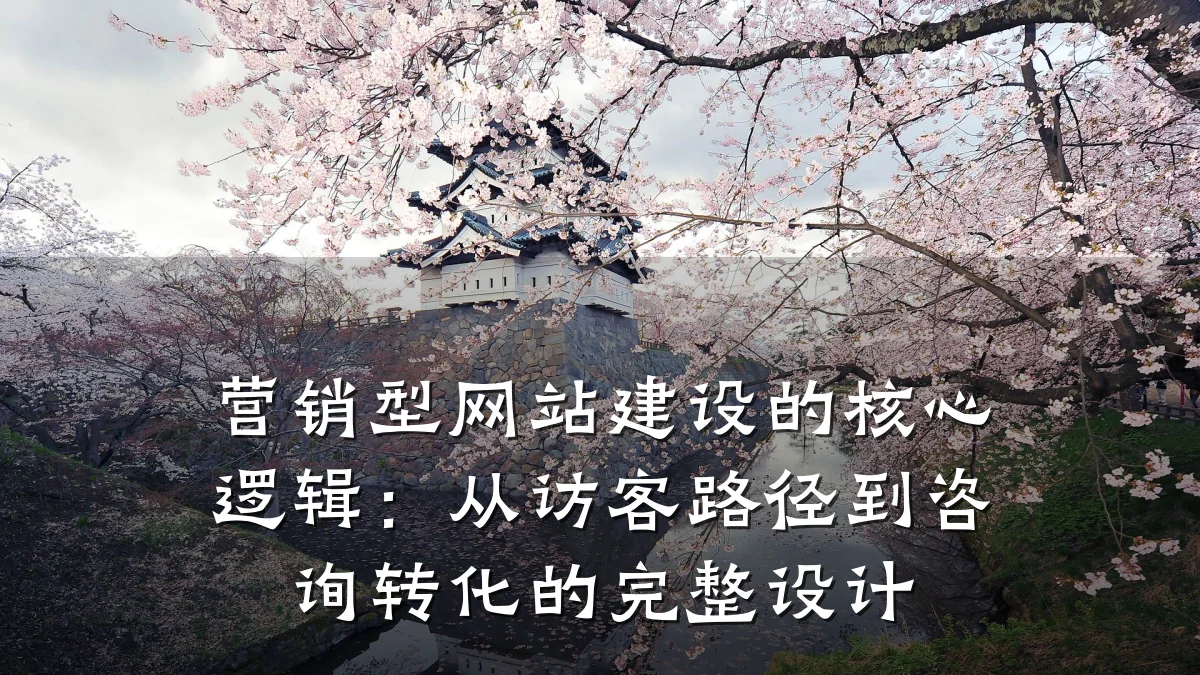 营销型网站建设的核心逻辑:从访客路径到咨询转化的完整设计