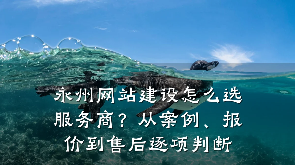 永州网站建设怎么选服务商?从案例、报价到售后逐项判断