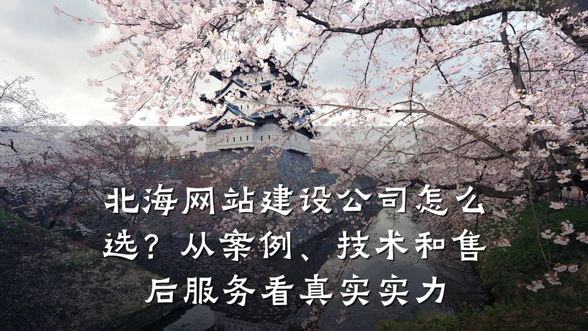 北海网站建设公司怎么选?从案例、技术和售后服务看真实实力