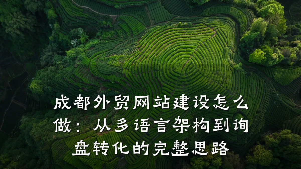 成都外贸网站建设怎么做：从多语言架构到询盘转化的完整思路