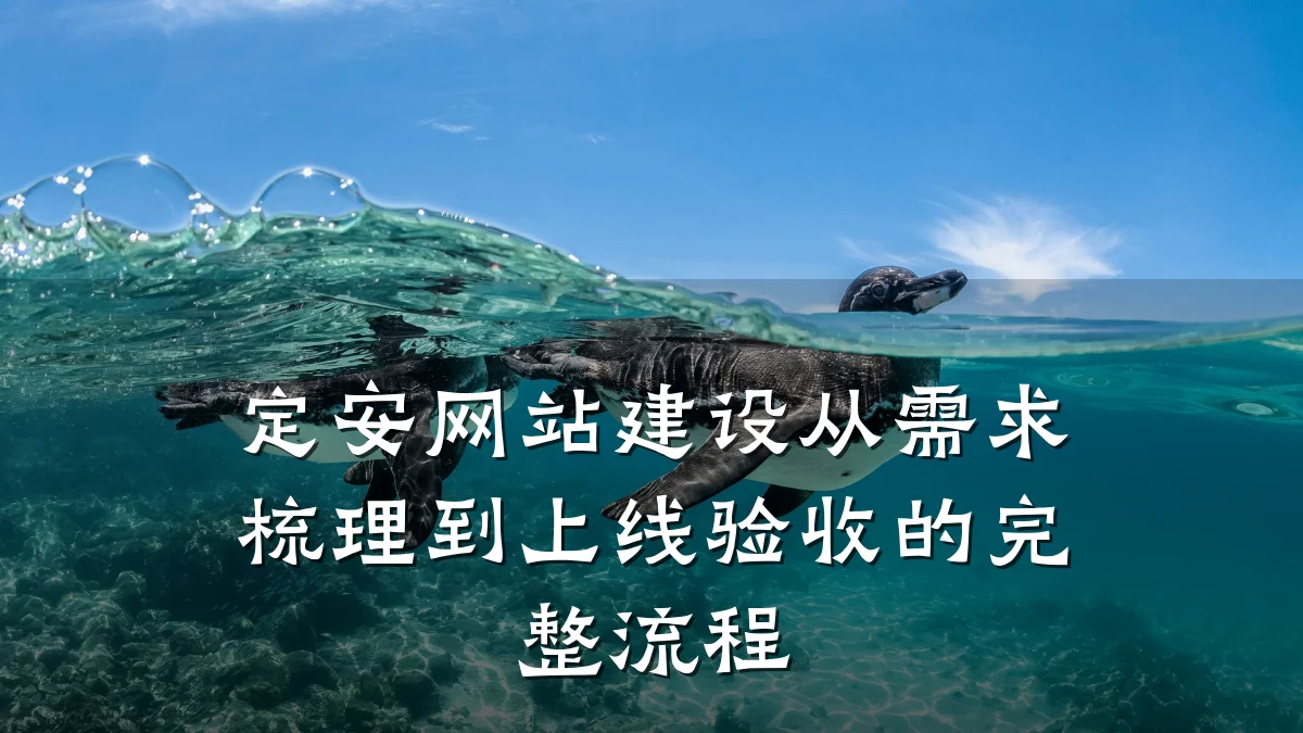 定安网站建设从需求梳理到上线验收的完整流程