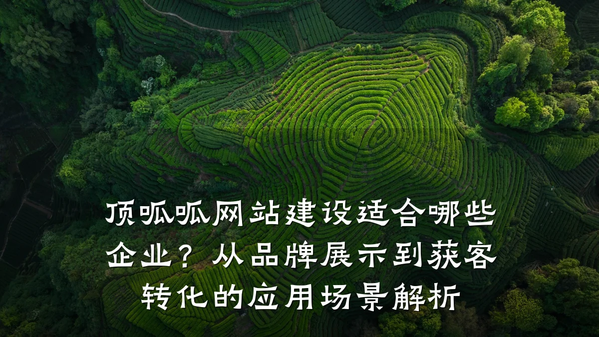 顶呱呱网站建设适合哪些企业？从品牌展示到获客转化的应用场景解析