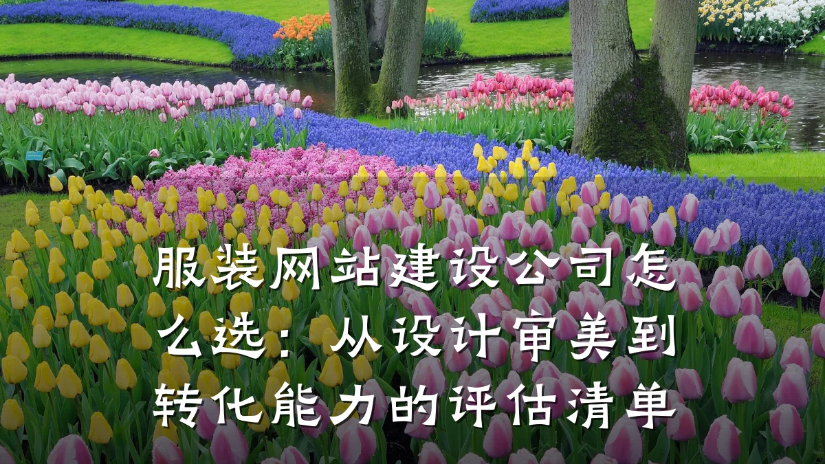 服装网站建设公司怎么选:从设计审美到转化能力的评估清单