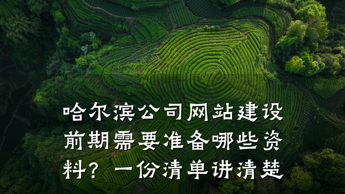 哈尔滨公司网站建设前期需要准备哪些资料？一份清单讲清楚