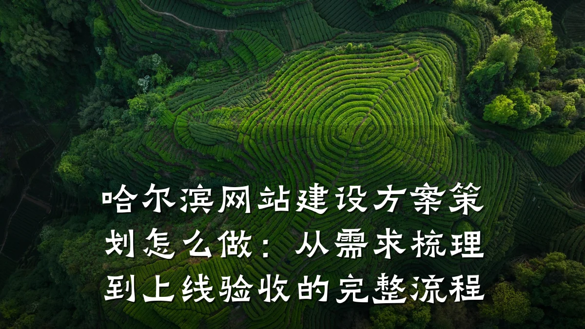 哈尔滨网站建设方案策划怎么做:从需求梳理到上线验收的完整流程