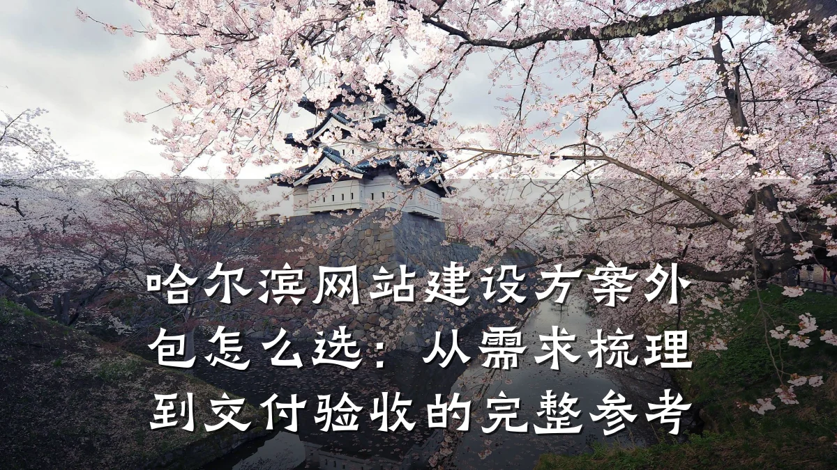 哈尔滨网站建设方案外包怎么选:从需求梳理到交付验收的完整参考