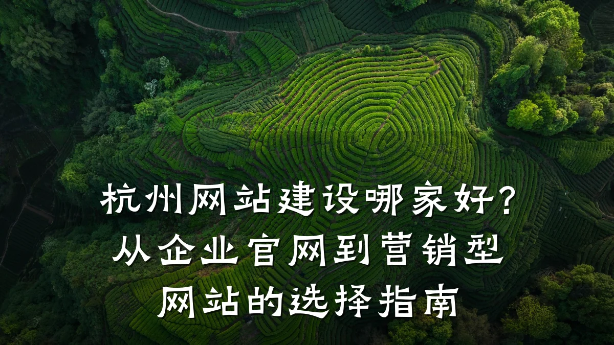 杭州网站建设哪家好?从企业官网到营销型网站的选择指南