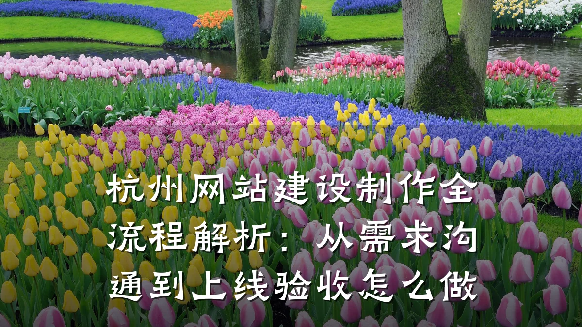 杭州网站建设制作全流程解析:从需求沟通到上线验收怎么做