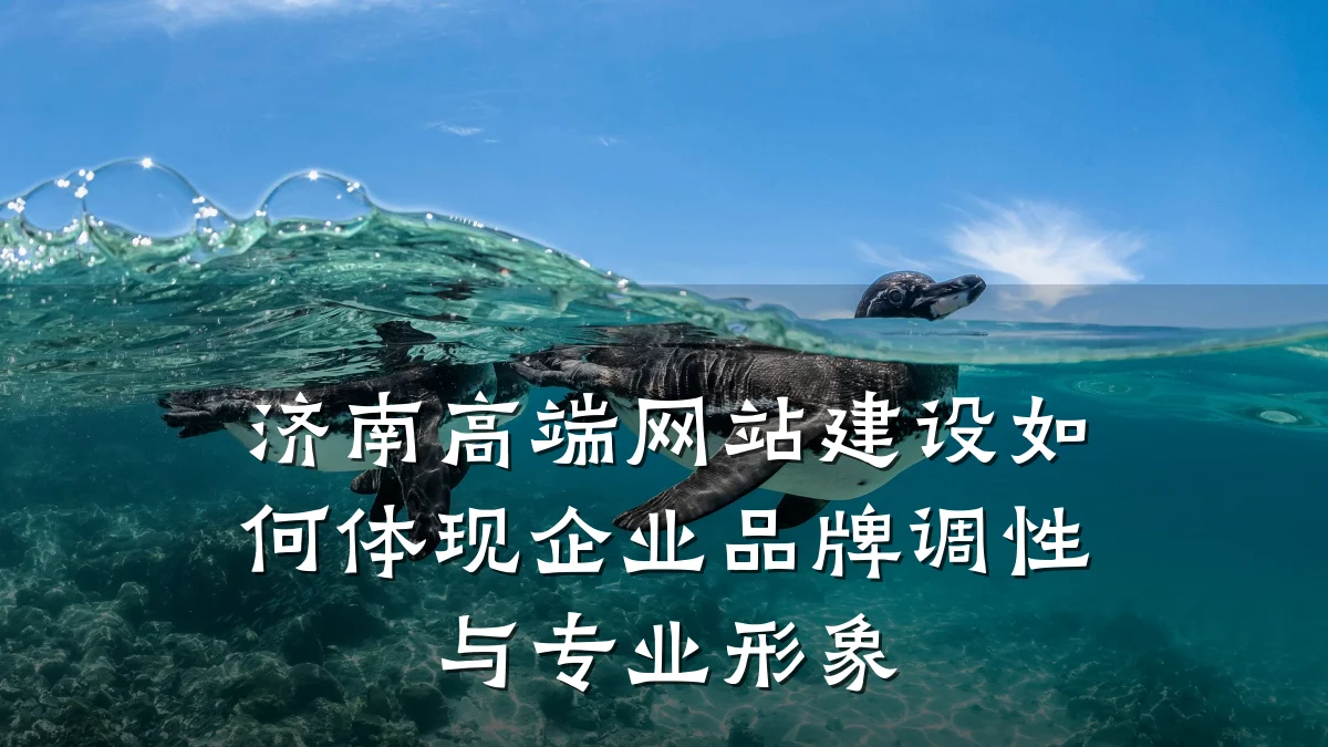 济南高端网站建设如何体现企业品牌调性与专业形象