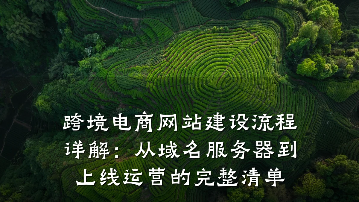 跨境电商网站建设流程详解:从域名服务器到上线运营的完整清单
