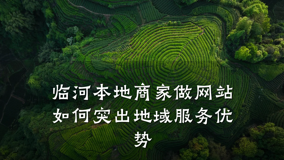 临河本地商家做网站如何突出地域服务优势
