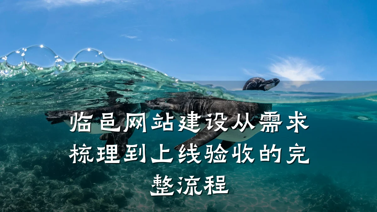 临邑网站建设从需求梳理到上线验收的完整流程