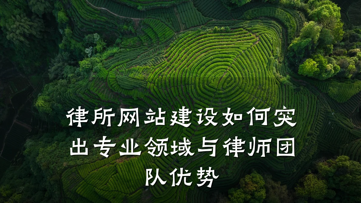 律所网站建设如何突出专业领域与律师团队优势