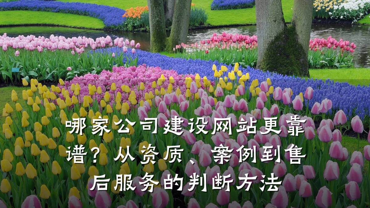 哪家公司建设网站更靠谱?从资质、案例到售后服务的判断方法