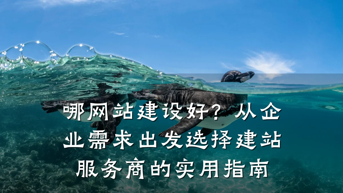 哪网站建设好?从企业需求出发选择建站服务商的实用指南