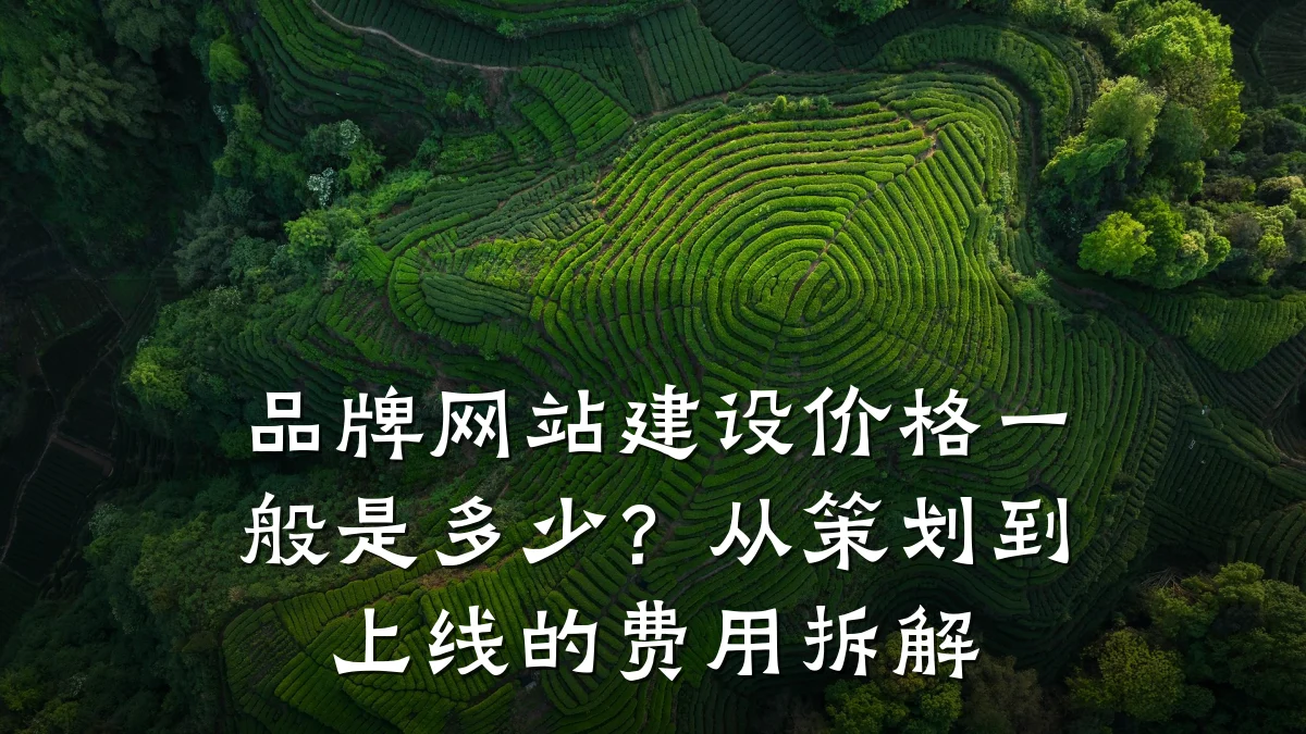 品牌网站建设价格一般是多少?从策划到上线的费用拆解