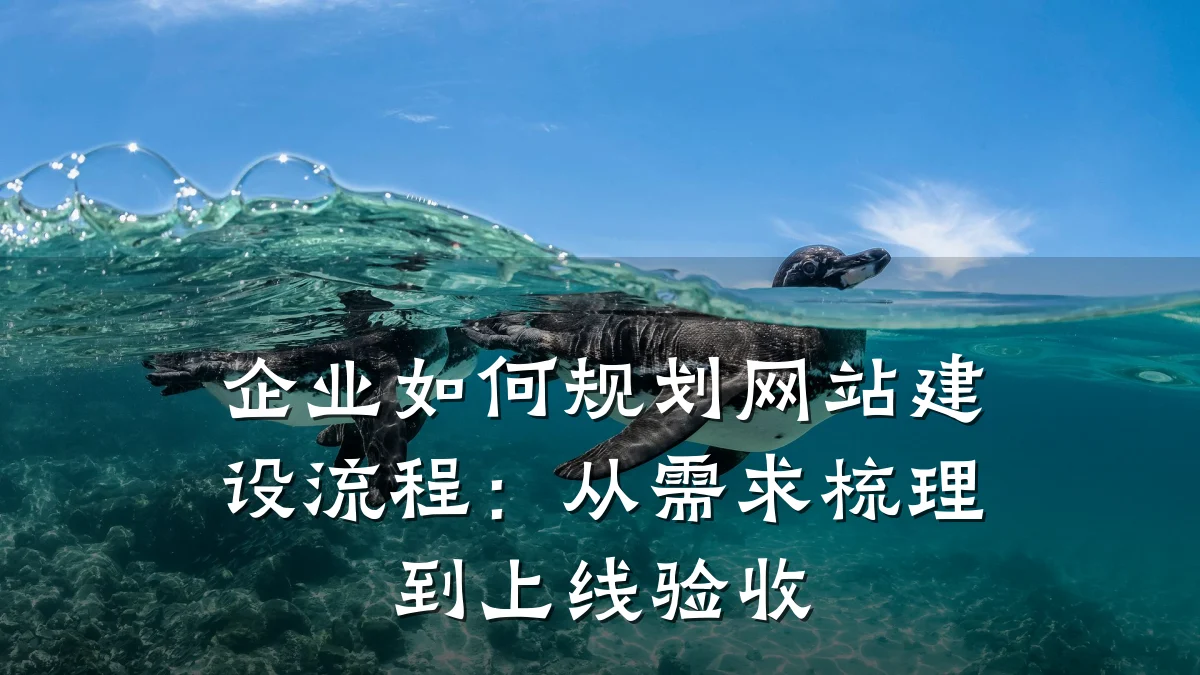 企业如何规划网站建设流程:从需求梳理到上线验收
