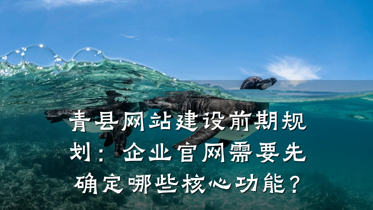 青县网站建设前期规划:企业官网需要先确定哪些核心功能?