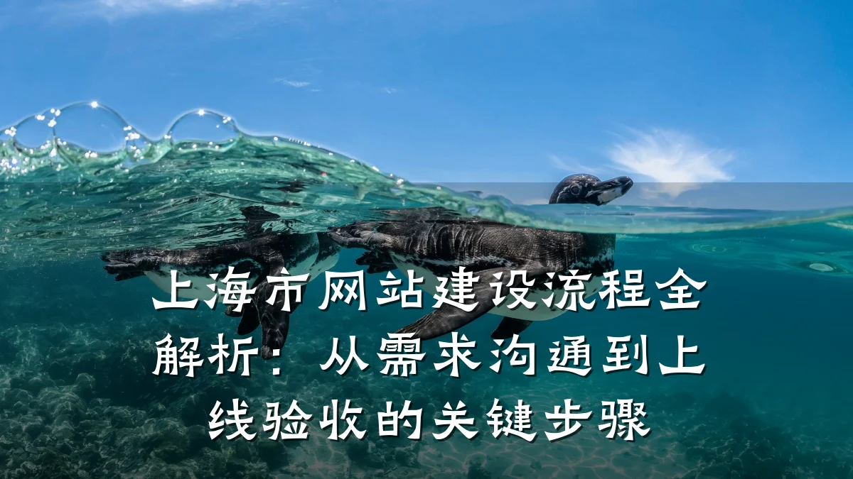 上海市网站建设流程全解析:从需求沟通到上线验收的关键步骤