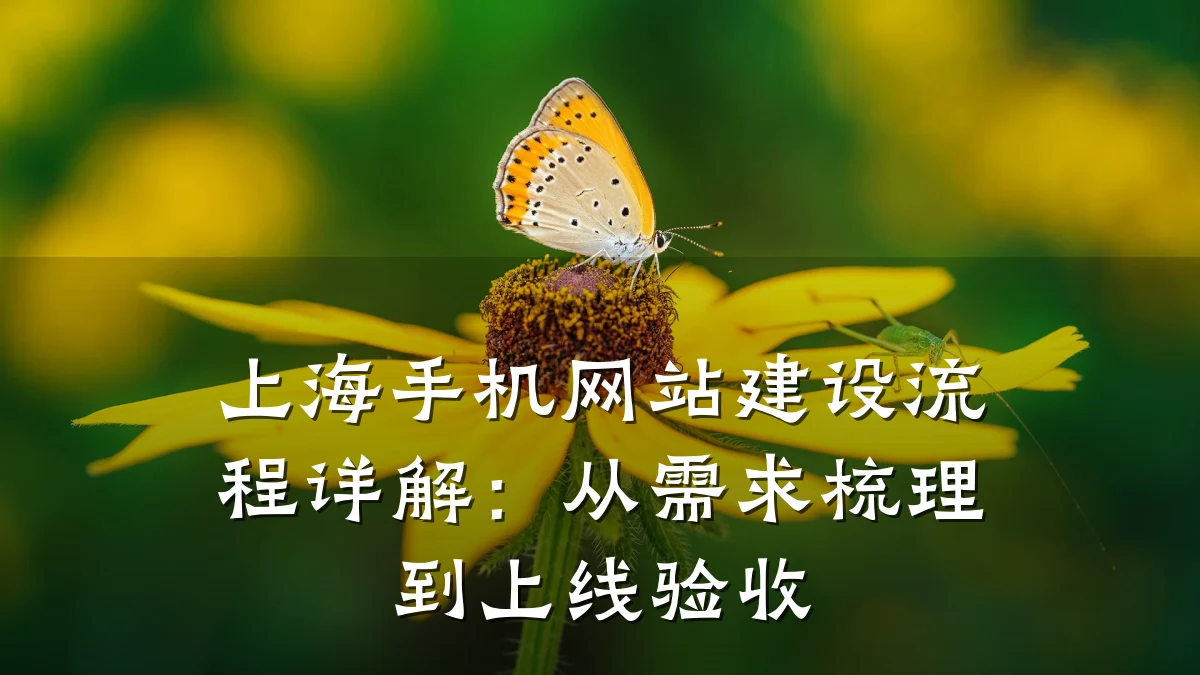上海手机网站建设流程详解:从需求梳理到上线验收
