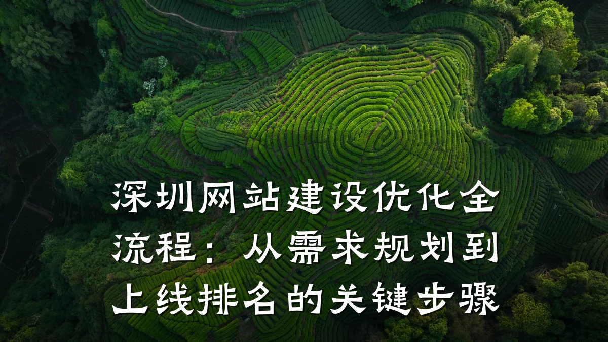深圳网站建设优化全流程:从需求规划到上线排名的关键步骤