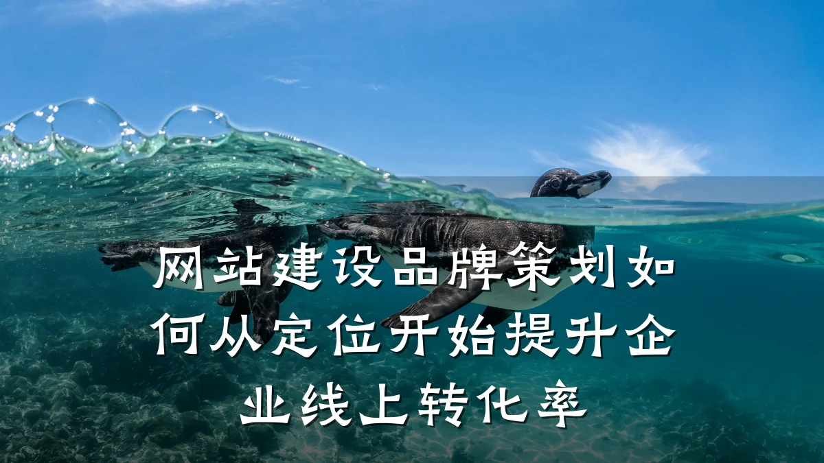 网站建设品牌策划如何从定位开始提升企业线上转化率