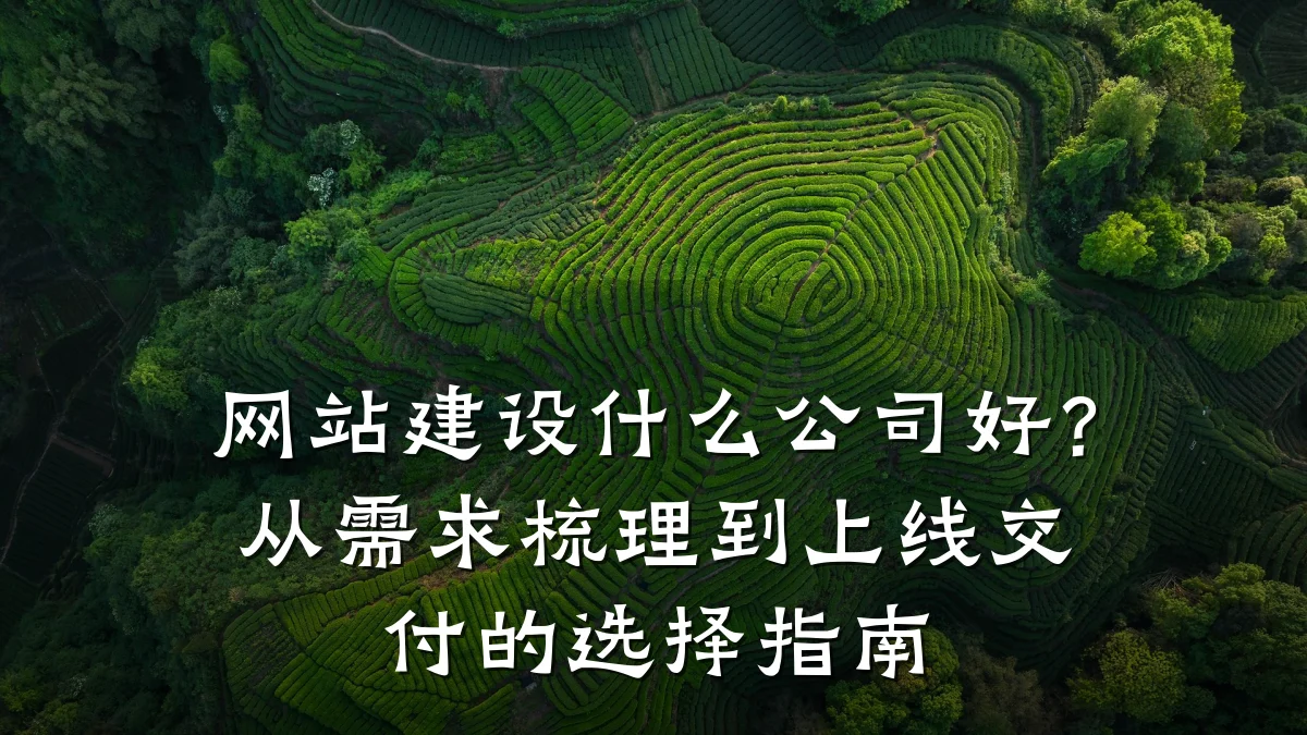 网站建设什么公司好?从需求梳理到上线交付的选择指南
