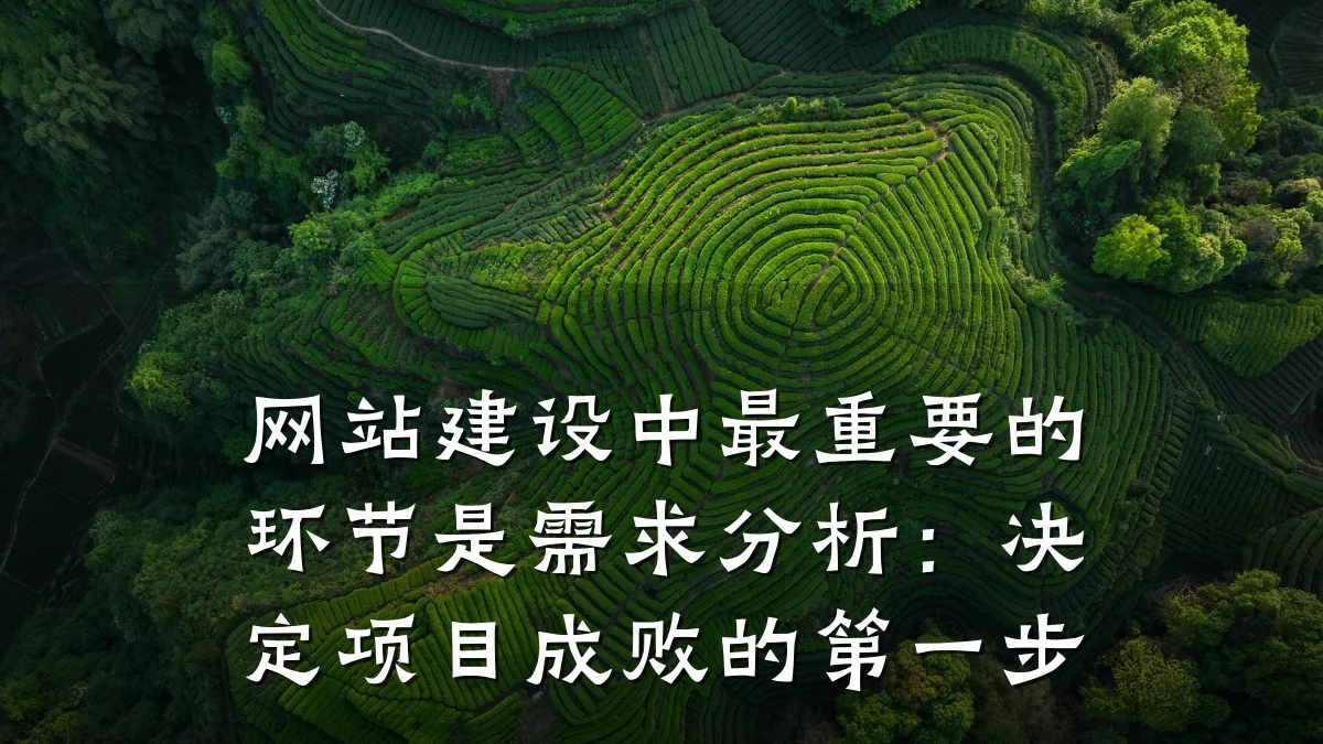 网站建设中最重要的环节是需求分析:决定项目成败的第一步