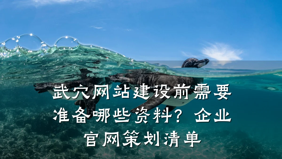 武穴网站建设前需要准备哪些资料？企业官网策划清单
