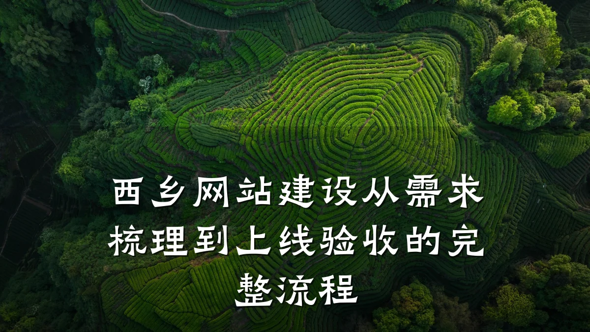 西乡网站建设从需求梳理到上线验收的完整流程