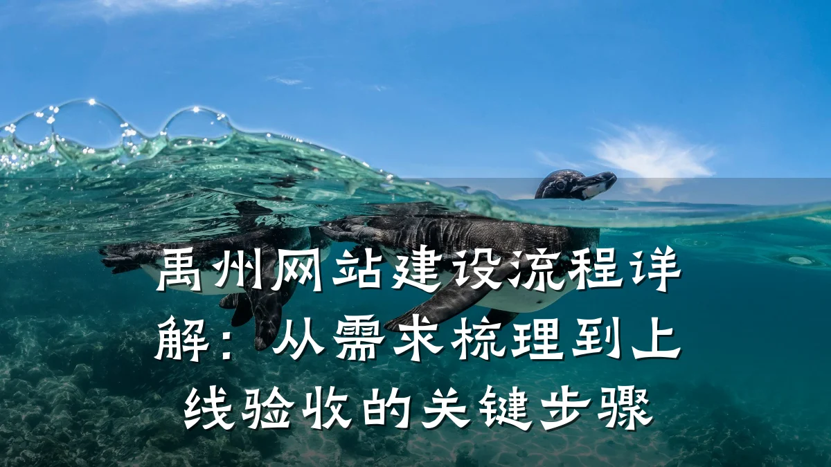禹州网站建设流程详解:从需求梳理到上线验收的关键步骤