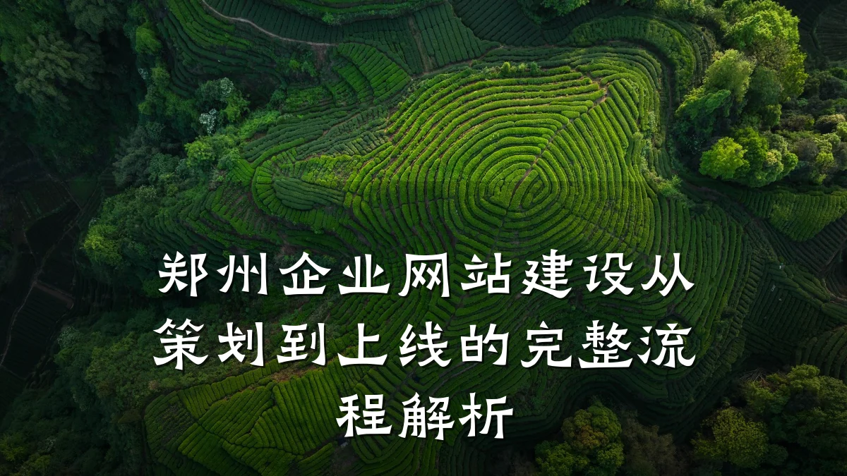 郑州企业网站建设从策划到上线的完整流程解析