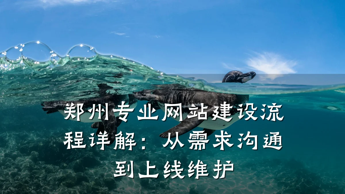 郑州专业网站建设流程详解:从需求沟通到上线维护