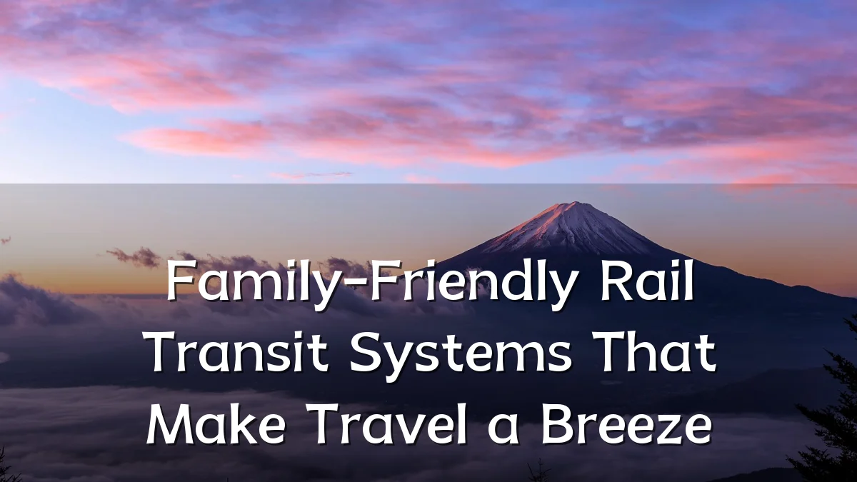 Family-Friendly Rail Transit Systems That Make Travel a Breeze